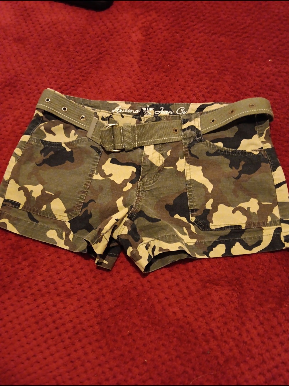 Women's Camo Utility Shorts - Green Camo